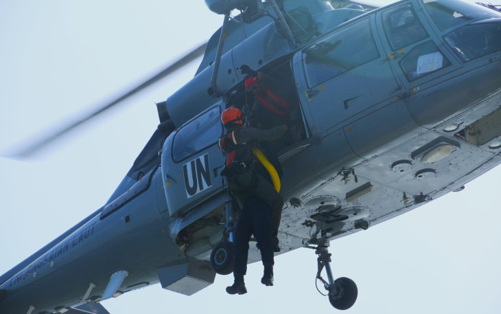 Heli HS-1305 Latihan Evakuasi Medis Udara di&nbsp;Lebanon