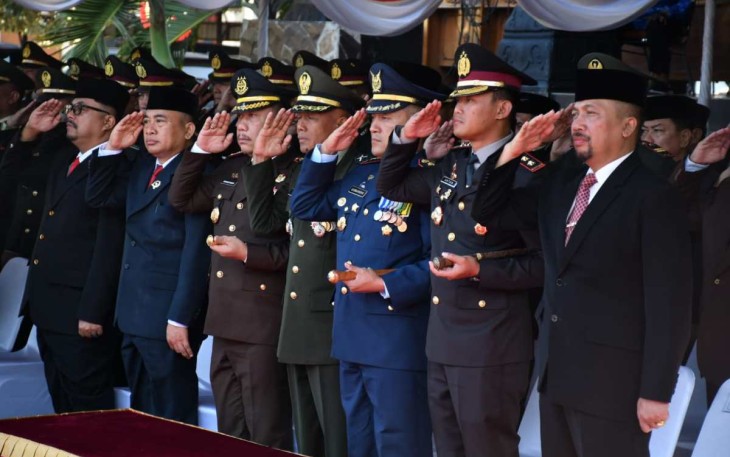 Anggota Kodim 0802/Ponorogo Ikuti Upacara Bendera Peringatan Hari Kebangkitan Nasional Ke 116 Tahun 2024