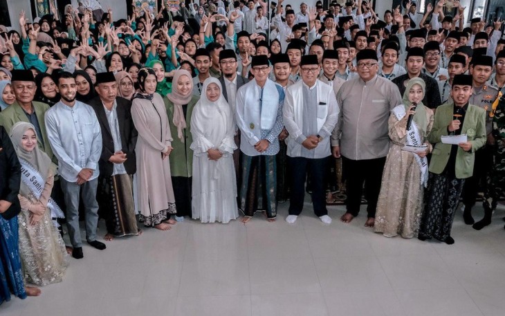 Menparekraf Dorong Santri Ponpes Syamsul ‘Ulum Sukabumi Ciptakan Konten Digital&nbsp;Bermanfaat