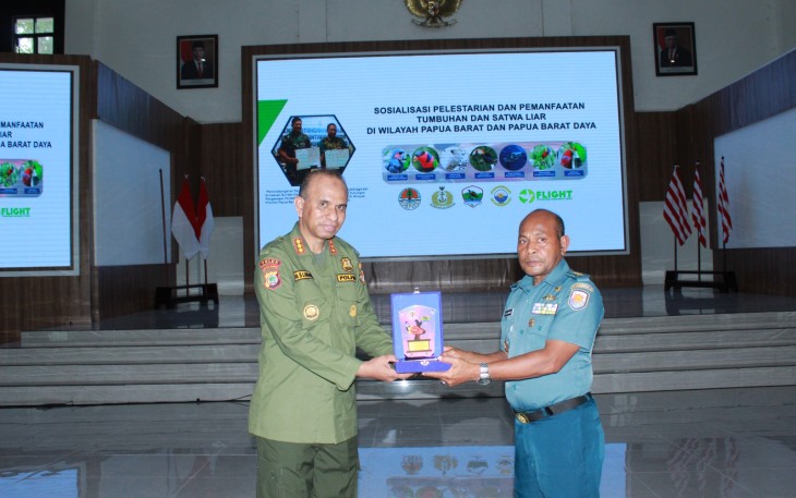 Sinergitas Koarmada III dan BKSDA Kota Sorong, Sosialisaikan Tumbuhan dan Satwa&nbsp;Liar