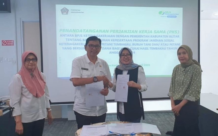 BPJamsostek Blitar Kerjasama dengan Pemkab Blitar Lindungi Peserta dari Sektor&nbsp;Pertanian