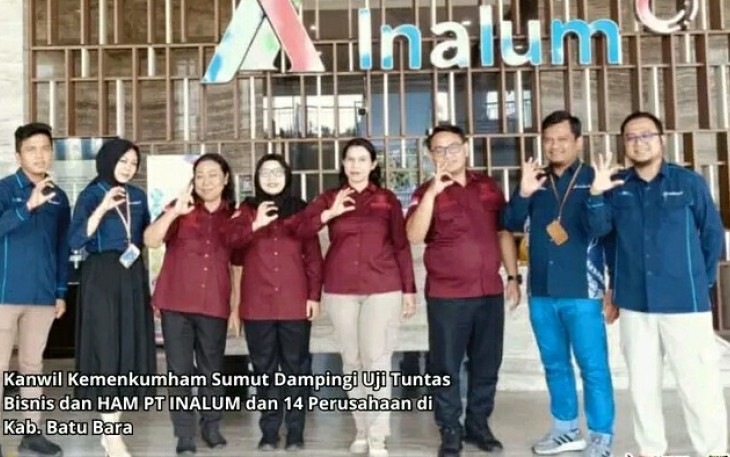 Kanwil Kemenkumham Sumut Dampingi Uji Tuntas Bisnis dan HAM PT INALUM dan 14 Perusahaan di Kab. Batu&nbsp;Bara