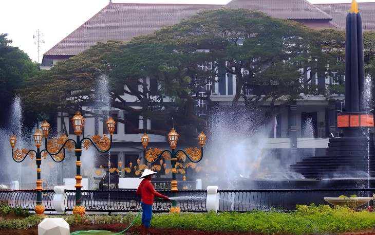 Alun-alun Kota Malang Direvitalisasi, Bank Jatim Berharap Tingkatkan Ekonomi&nbsp;Sekitar