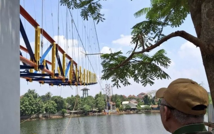 Jembatan Gantung Alun-alun Depok Wilayah Barat, Ini Targetnya!