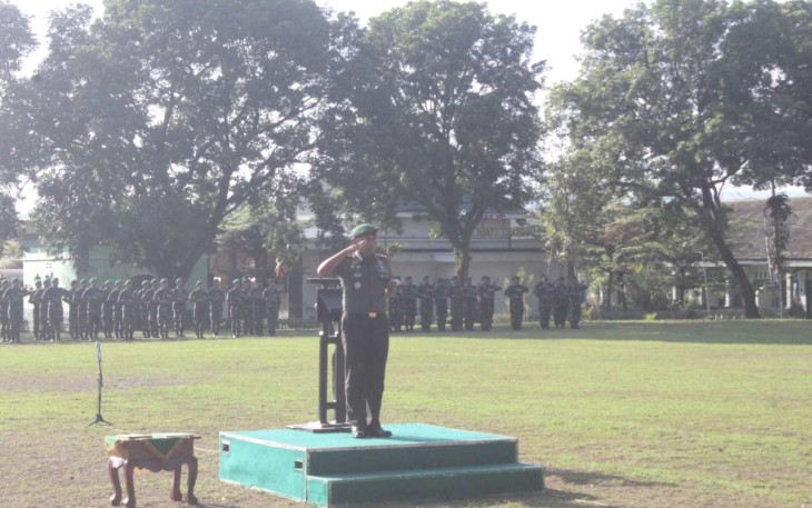 Danmenarmed 2 Kostrad Pimpin Upacara Gabungan Tiga Satuan Kostrad Kota&nbsp;Malang